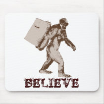 Funny Bigfoot mousepads