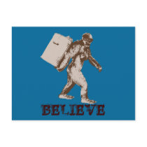 Funny Bigfoot postcards