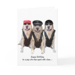 Funny Biker Lab Cards