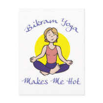 Funny Bikram Yoga Gift postcards by Yoga_TShirts_Gifts Funny Bikram Yoga Gift postcards