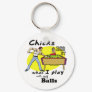 Funny Billiards Player Keychain