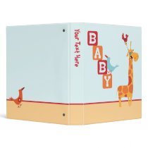 Funny birds and giraffe binders