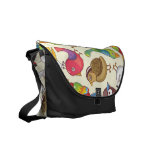Funny Birds Illustrations Pattern Messenger Bags