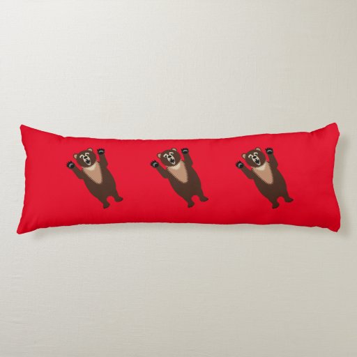 Funny Birthday Bear Body Pillow Zazzle