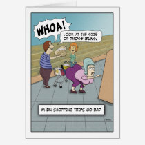 Funny birthday card: Big Buns