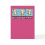 Funny birthday card: Cat Dancing