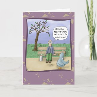 Funny Birthday Card: Day at the Park card
