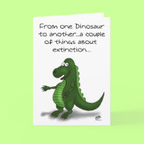 Funny-Birthday: Card Dinosaur extinction