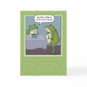 Funny birthday card: Disappointed frog by chuckink Funny birthday card: Disappointed frog