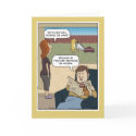 Funny birthday card: Dog mower by chuckink Funny birthday card: Dog mower