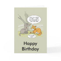 Funny birthday card: Dog Poo