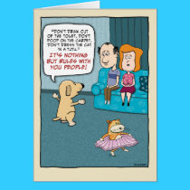 Funny birthday card: Dog Rules cards