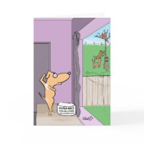 Funny Birthday Card for dog lovers by bad_Onions Funny Birthday Card for dog lovers