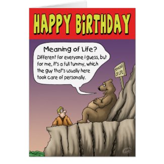 Funny Birthday Card: Fulfilling Day