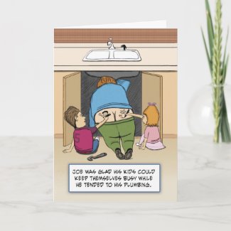 Funny birthday card: Joe the Plumber card