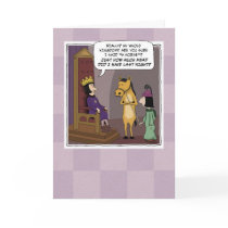 Funny birthday card: Kingdom For a Horse by chuckink Funny birthday card: Kingdom For a Horse