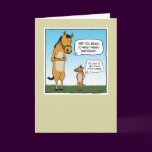 Funny birthday card: Little Horse