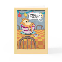 Funny birthday card: Sprinkles on Cake
