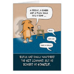 Funny birthday card: Standup Dog