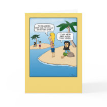 Funny birthday card: The Island by chuckink Funny birthday card: The Island