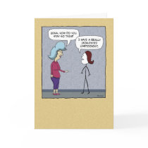 Funny birthday card: Thin by chuckink Funny birthday card: Thin