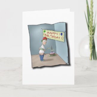 Funny Birthday Card: Whizzes By card