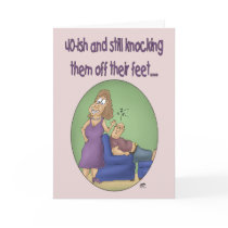 Funny Birthday Cards: 40ish Off their feet