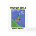 Funny Birthday Cards: All down hill