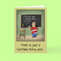 Funny Birthday Cards: Birthday Math