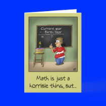 Funny Birthday Cards: Birthday Math