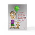 Funny Birthday Cards: Cranky Cat by nopolymon Funny Birthday Cards: Cranky Cat