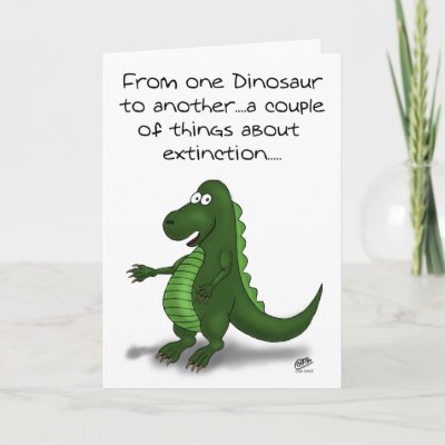 funny birthday cartoons. Funny Birthday Cards: Dinosaur
