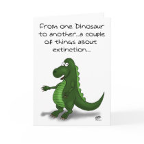 Funny Birthday Cards: Dinosaur extinction by nopolymon Funny Birthday Cards: Dinosaur extinction