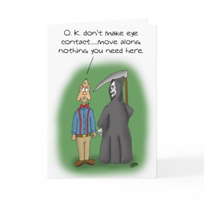 Funny Birthday Cards: Keep walking by nopolymon