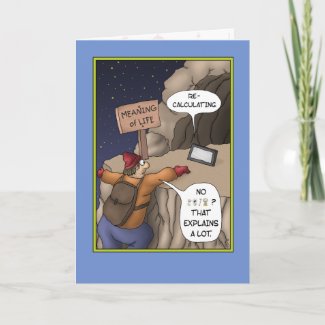 Funny Birthday Cards: Life Lessons zazzle_card