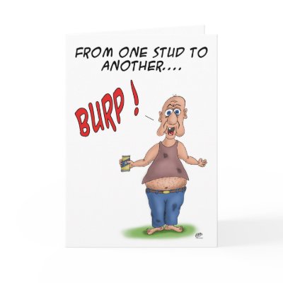 Funny Birthday Card with a funny cartoon illustration of a guy named Earl 