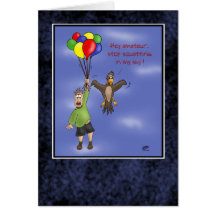 Funny Birthday Cards: Sky Squatting
