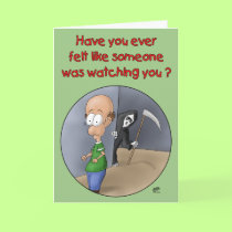 Funny Birthday Cards: Someone Watching You