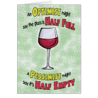 Funny Birthday Cards: Wine Philosophy Greeting Card