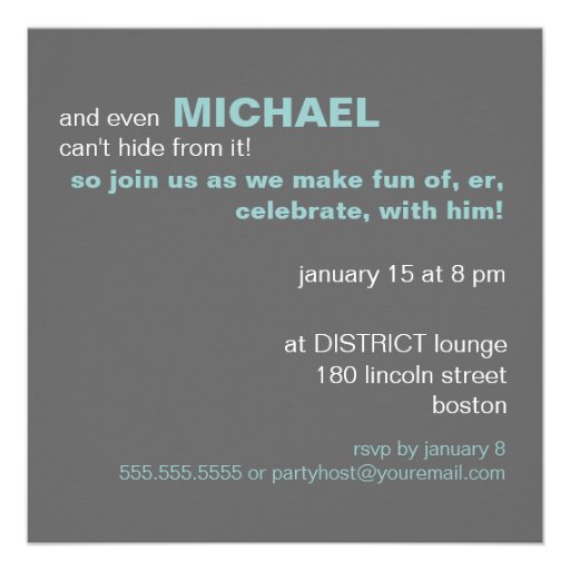 Funny Birthday Countdown Party Invitation