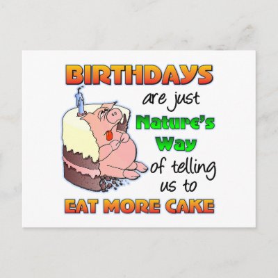 Funny Birthday Gift postcards