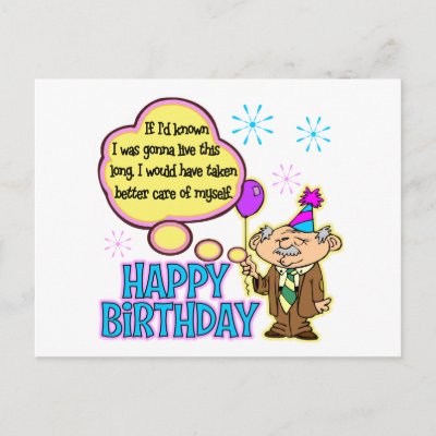 Funny Birthday Gift postcards