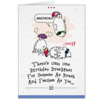 Funny Birthday Greeting Card cards