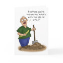 Funny Birthday Greeting Card: Older than Dirt