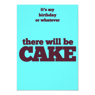 Funny Birthday Cake Invitations