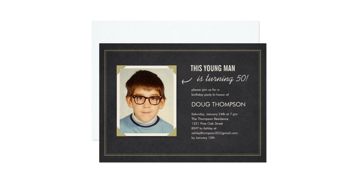 birthday invitation photo
