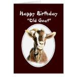 Funny Birthday Over the Hill Old Goat Humor Cards