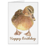 Funny Birthday with Cute  Duck Card
