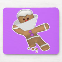 Funny Bit Himself Gingerbread Man mousepads by doonidesigns Funny Bit Himself Gingerbread Man mousepads