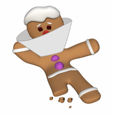 Funny Bit Himself Gingerbread Man Photo Cut Out by doonidesigns